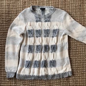 J. Crew cable knit sweater 100% cotton sz M